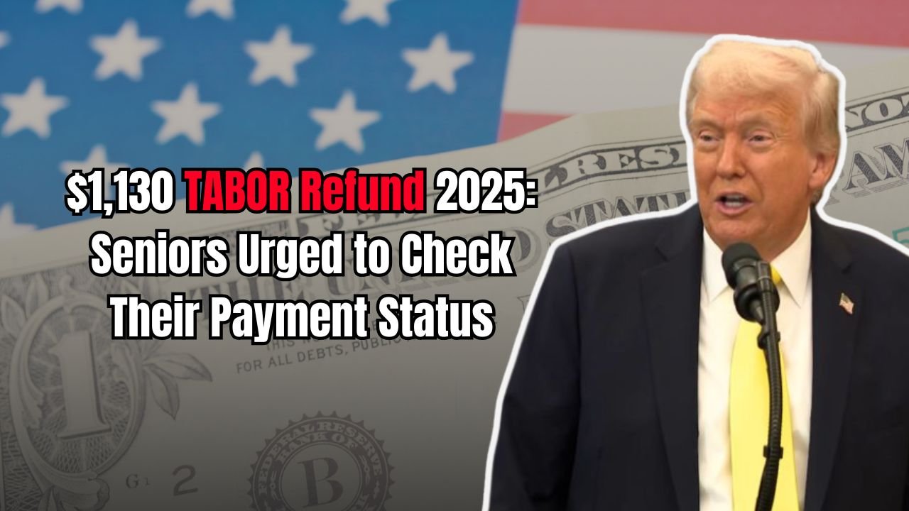 $1,130 TABOR Refund 2025: Seniors Urged to Check Their Payment Status