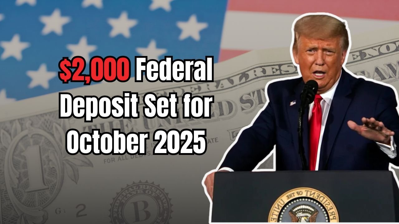 $2,000 Federal Deposit Set for October 2025 – Eligibility, Dates, and Full Guide