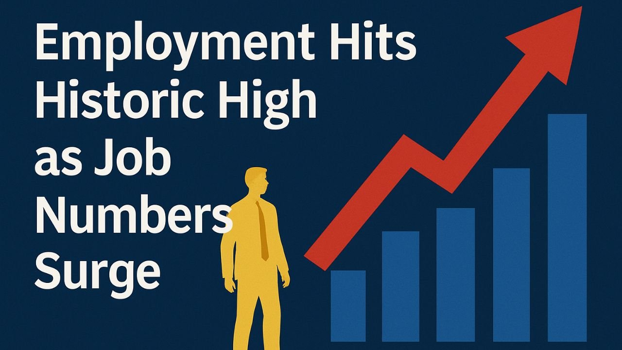 Employment Hits Historic High as Job Numbers Surge