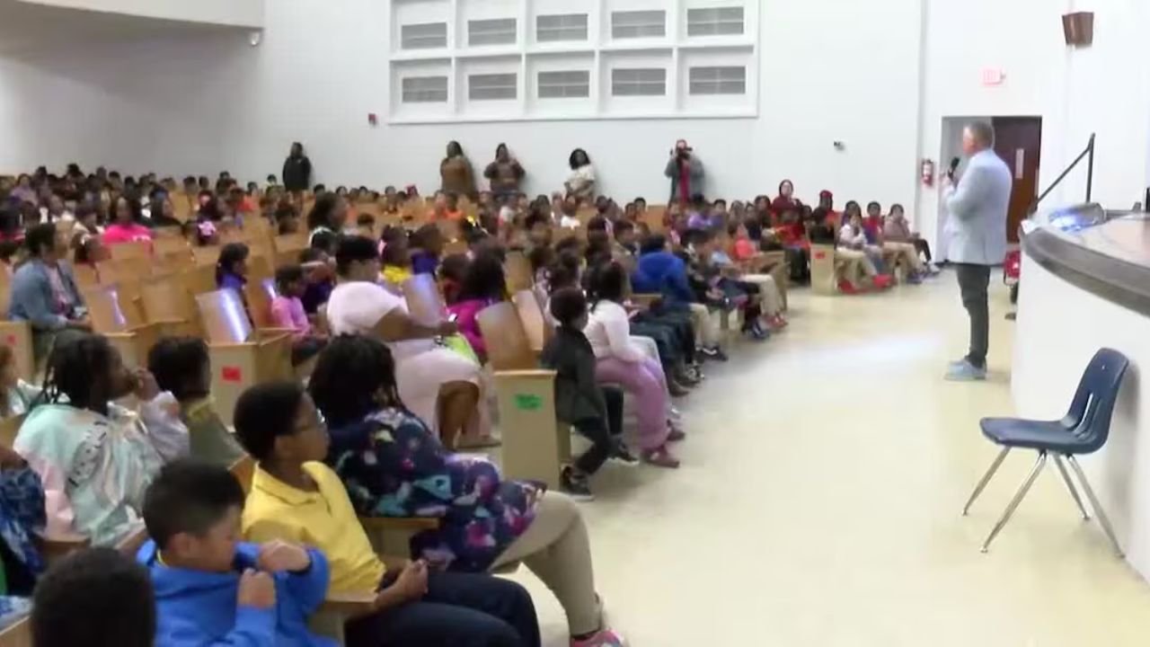 Hawkins Elementary Students Learn Safety Tips Ahead of Halloween