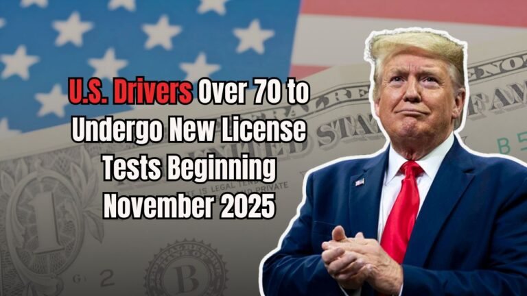 U.S. Drivers Over 70 to Undergo New License Tests Beginning November 2025