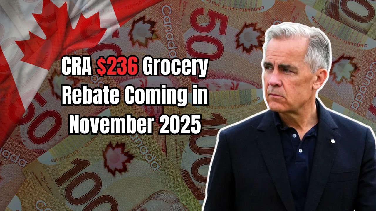 CRA $236 Grocery Rebate Coming in November 2025 — Eligibility, Payment Dates & Deposit Schedule