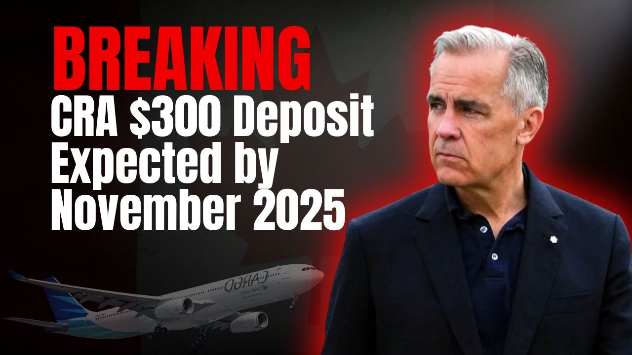 CRA $300 Deposit Expected by November 2025, Says Canada Treasury