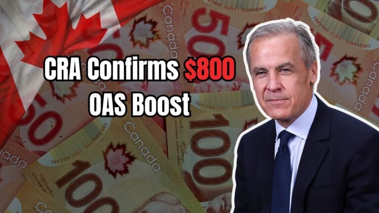 CRA Confirms $800 OAS Boost — New Rules and November 16, 2025 Payment Date for Seniors