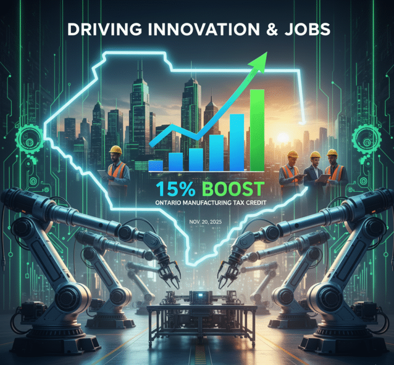 Ontario Boosts Manufacturing Tax Credit to 15% to Drive Growth by Nov. 20, 2025
