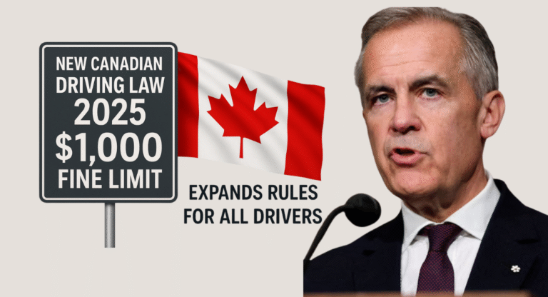 New Canadian Driving Law 2025 Introduces $1,000 Fine Limit and Expands Rules for All Drivers