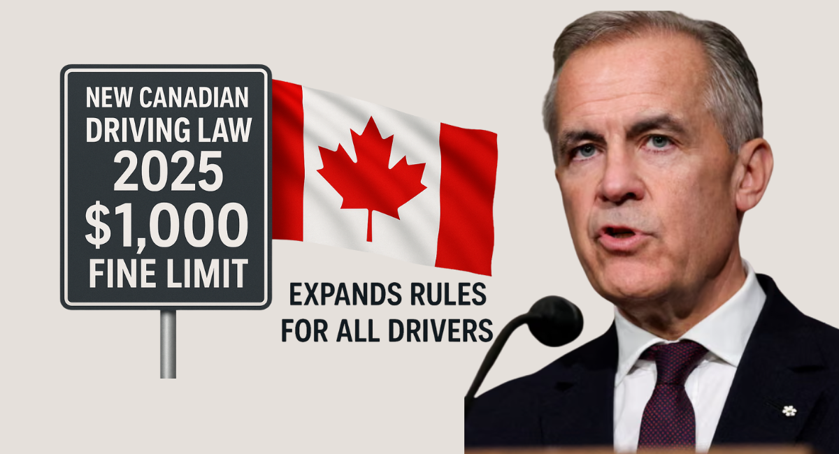 New Canadian Driving Law 2025 Introduces $1,000 Fine Limit and Expands Rules for All Drivers