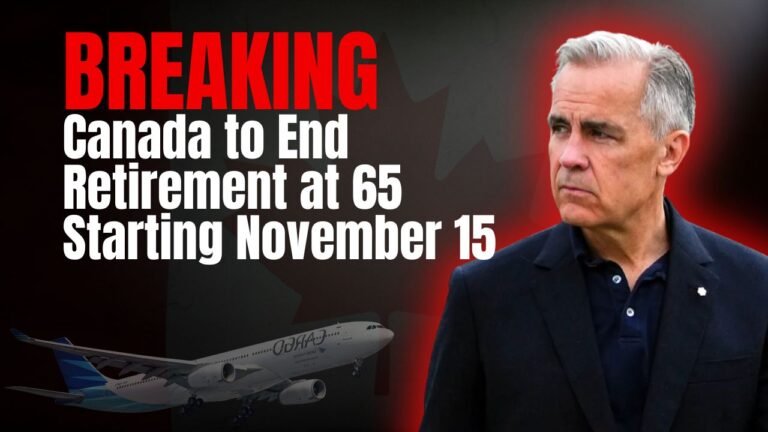 New Pension Rule: Canada to End Retirement at 65 Starting November 15, 2025