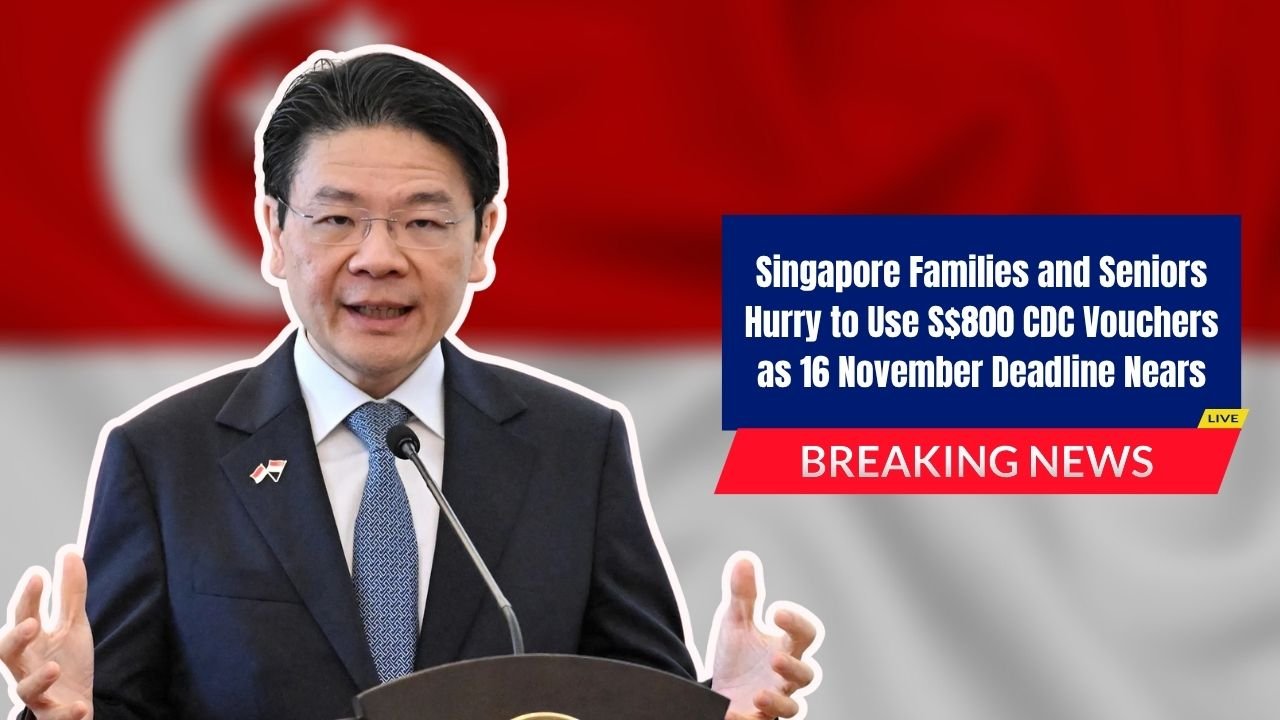 Singapore Families and Seniors Hurry to Use S$800 CDC Vouchers as 16 November Deadline Nears